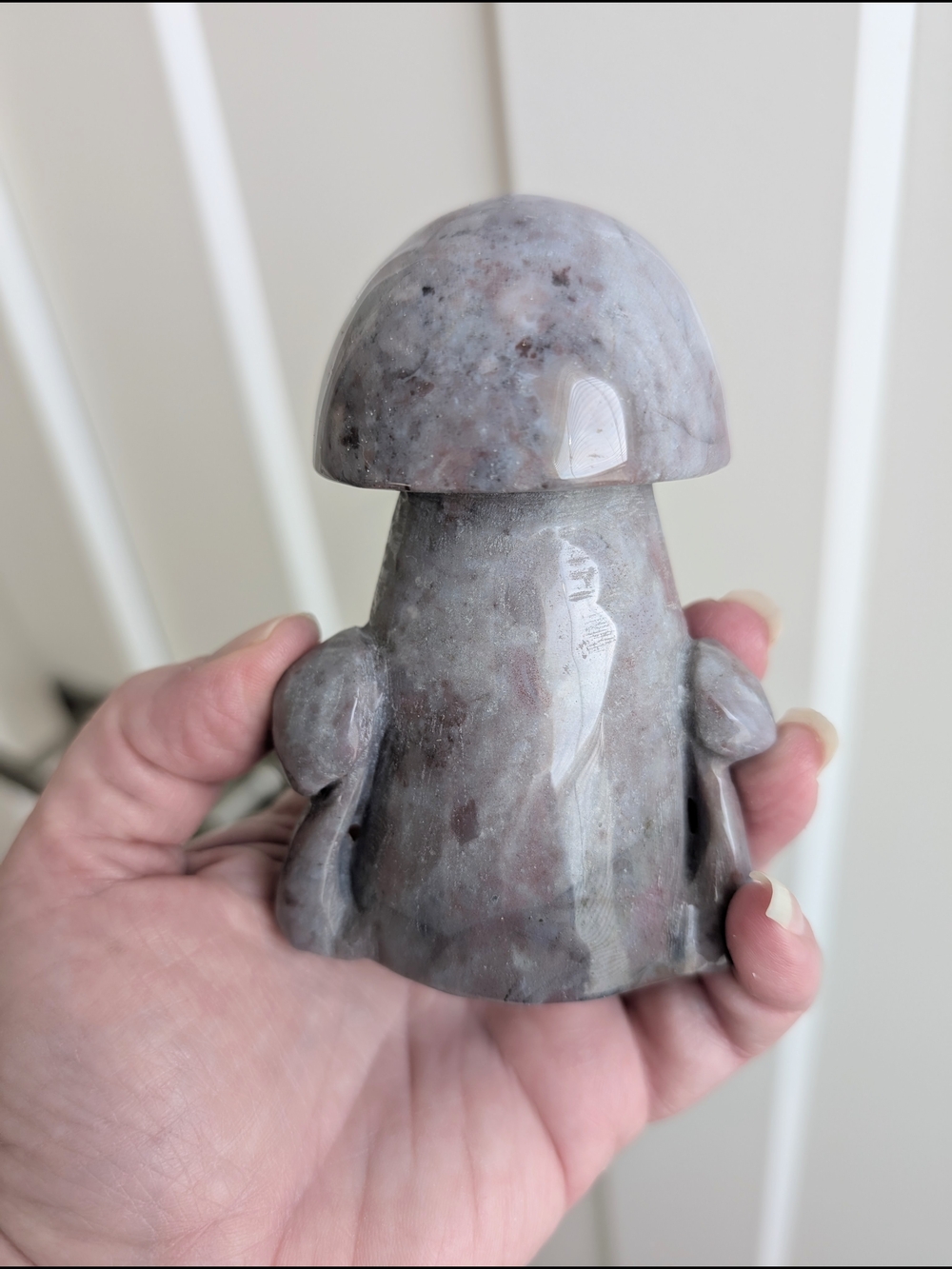 Natural Crystal Sea Jasper Mushroom